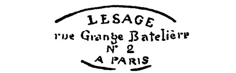 l'estampille du maître ébéniste Antoine Nicolas-lesage- fabricant de mobilier 19ème siècle