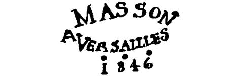 l'estampille du maître ébéniste Clovis-masson- fabricant de mobilier 19ème siècle