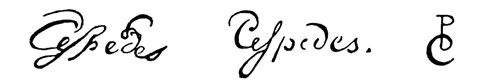 la signature du peintre Pablo-De-cespedes