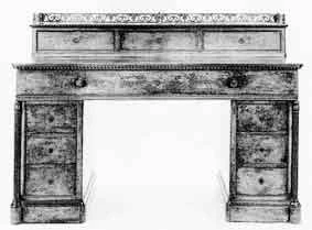 Bureau A caisson de mobilier ancien référencé: ID1 1505