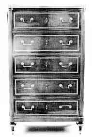 Chiffonnier 5 tiroirs de mobilier ancien référencé: ID1 1440